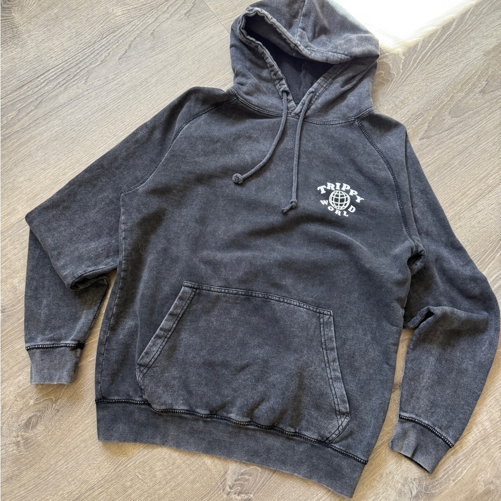 PacSun charcoal Hoodie-Size M - Picture 2 of 7